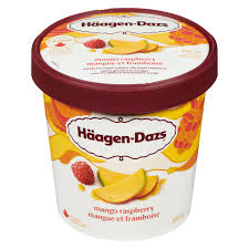 haagen dazs mango raspberry ice cream
