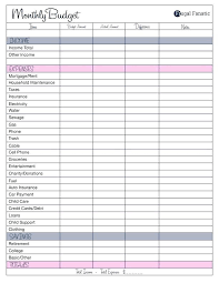 Household Budget Template Monthly Family Home Sheet Updrill Co
