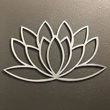 lotus flower aluminum metal wall art