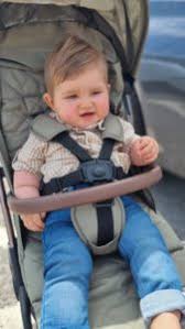 baby sit in a front facing stroller