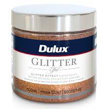 dulux design glitter effect rose gold