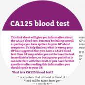 Ca125 Blood Test Target Ovarian Cancer