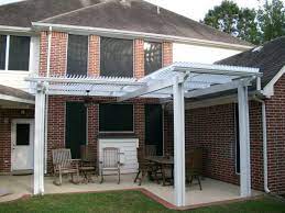 L Shaped Louvered Roof Patio Cover