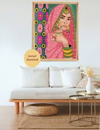 Maharani I Indian Royal Lady Art Print