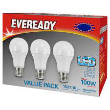 Eveready 100w E27 Led Bulb 3pk