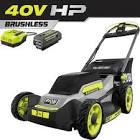 40V HP Brushless 20 in. Cordless Walk Behind Self-Propelled Mower with 6.Ah Battery and Charger RY401180VNM Ryobi