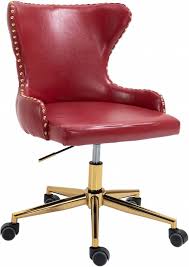 Furmax office chair leather desk gaming chair, high back ergonomic adjustable racing chair,task swivel executive computer chair headrest and lumbar support (red) 4.2 out of 5 stars 23,642 $61.81 $ 61. Hendrix Red Desk Chair 167 Only 299 00 Houston Furniture Store Where Low Prices Live
