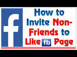 how to invite non friends to like