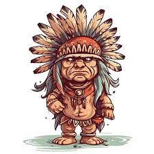 chief clipart indian cartoon character