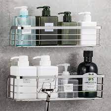 Adhesive Shower Caddy Basket Shelf