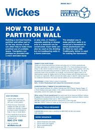 how to build a parion wall wickes