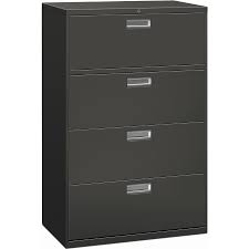 charcoal locking drawer lateral file