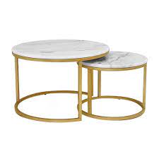 Smith Marble Nesting Coffee Table Set
