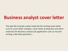 Business Analyst Cover Letter