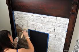 faux fireplace airstone tutorial