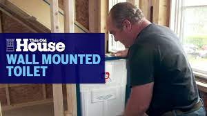 how to install a wall mounted toilet