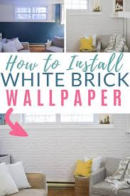 How To Install White Brick Wallpaper