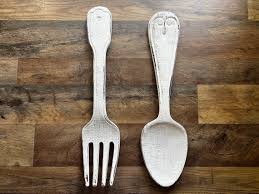 Rustic Fork And Spoon Wall Decor For