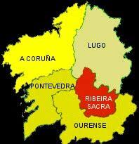 Resultado de imagen de mapa ribeira sacra ourense