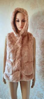 Vintage Zara Girls Faux Fur Gillet Aged