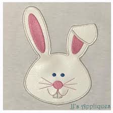 The basic bunny face can be used with any bunny costume and is appropriate for all bugs bunny: Bunny Face Jj S Appliques Machine Embroidery