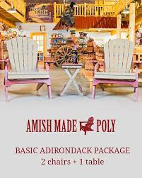 basic adirondack package amish made poly
