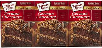 1 dark chocolate or devil's food cake duncan hines cake mix. Duncan Hines German Chocolate Cake Mix 468g Amazon Co Uk Grocery