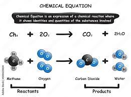 Chemical Equation Infographic Diagram