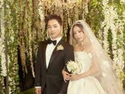Taeyang y su esposa