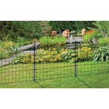Zippity Black Metal Garden Fence Panel