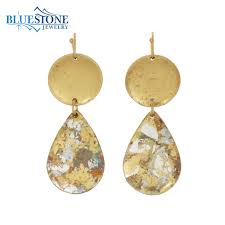 earrings with silver 22kt gold