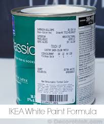 ikea white paint formula decor