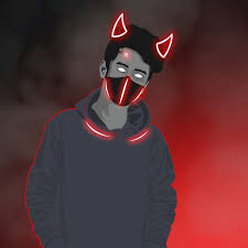 xisan the devil art black pubg red