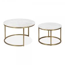 Brass Madison Nest Of 2 Tables