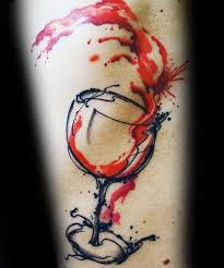 50 Wine Tattoo Designs For Men Vino