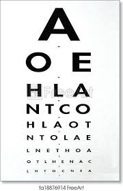 snellen chart eye examination