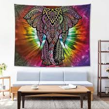 Elephant Tapestry Wall Hanging Mandala