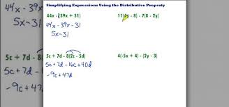 How To Simplify Using The Distributive