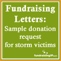 Sample Donation Request Letter Storm Victims