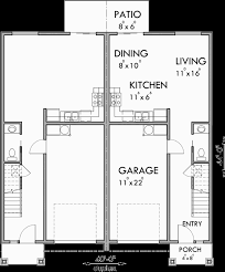 duplex house plans 2 story duplex