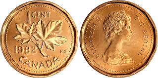 Coins And Canada 1 Cent 1982 Canadian Coins Price Guide