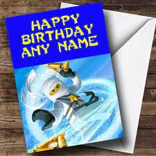 Ninjago Zane Personalised Birthday Card - The Card Zoo