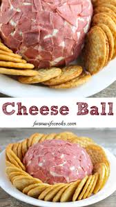 shared on weekend potluck this easy cheese ball recipe has dried beef