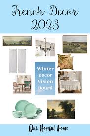 our hopeful home winter decor vision board