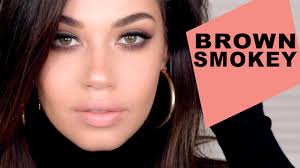 soft brown smokey eye makeup tutorial