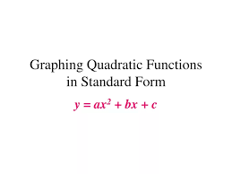 Ppt Graphing Quadratic Functions In