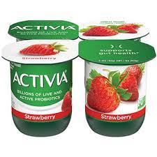 activia lowfat yogurt strawberry 4oz