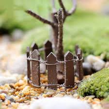 100 5cm Mini Wooden Fence Diy Miniature