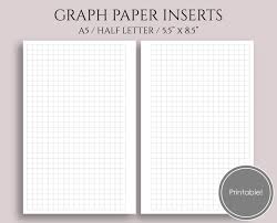 Graph Paper A5 Half Letter Planner Printable Pt Paper