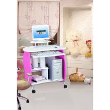 Girls dressing table vanity mirror play set toy make up desk with stool pink new. Techni Mobili Q 32 W Mdf Girls Computer Desk Pink White Home Furniture Home Office Furniture Desks Hutches